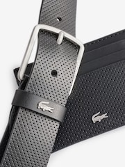 Lacoste Leather Belt and Card Holder Gift Set - Image 2 of 2