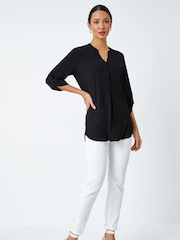 Roman Longline Tunic Stretch Blouse - Image 2 of 5