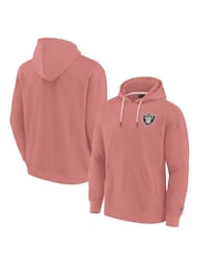 Fanatics Sweat à capuche en polaire à enfiler en polaire NFL Las Vegas Raiders rose - Image 1 of 3