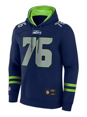 Fanatics Blue NFL Seattle Seahawks Foundations Pullover Hoodie - Image 2 of 3