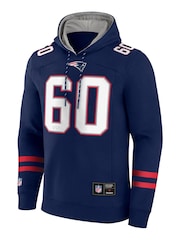 Fanatics Blue New England Patriots Foundations Pullover Hoodie - Image 2 of 3