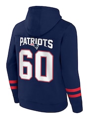 Fanatics Blue New England Patriots Foundations Pullover Hoodie - Image 3 of 3