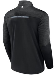 Fanatics NFL Las Vegas Raiders Defender Streaky Poly Quarter Zip Black Top - Image 3 of 3