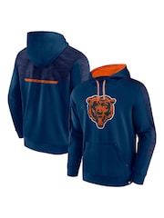 Fanatics Blue NFL Chicago Bears Defender Streaky Poly Fleece Pullover Hoodie - Image 1 of 3