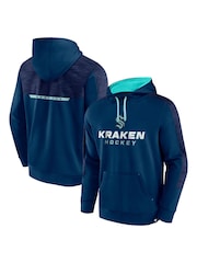 Fanatics Blue Seattle Kraken Pullover Fleece Hoodie - Image 1 of 3