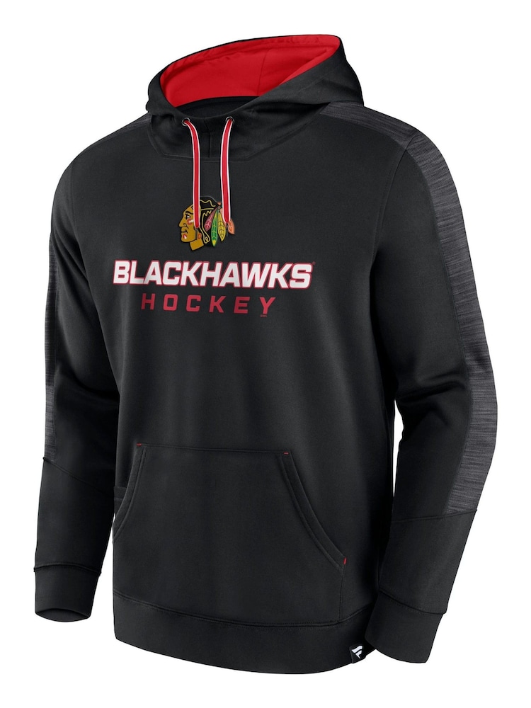 Fanatics NHL Chicago Blackhawks Pullover Fleece Black Hoodie - Image 2 of 3