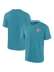 Fanatics Blue NFL Las Vegas Raiders Terrazzo Short Sleeve Crew 100% Cotton T-Shirt - Image 1 of 3