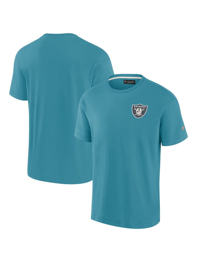 Fanatics Blue NFL Las Vegas Raiders Terrazzo Short Sleeve Crew 100% Cotton T-Shirt - Image 1 of 3