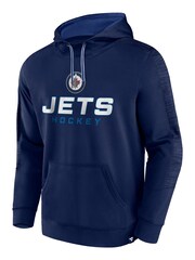 Sweat à capuche en polaire à enfiler Fanatics bleu NHL Winnipeg Jets - Image 2 de 3