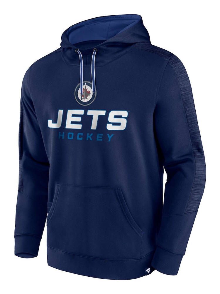 Sweat à capuche en polaire à enfiler Fanatics bleu NHL Winnipeg Jets - Image 2 de 3