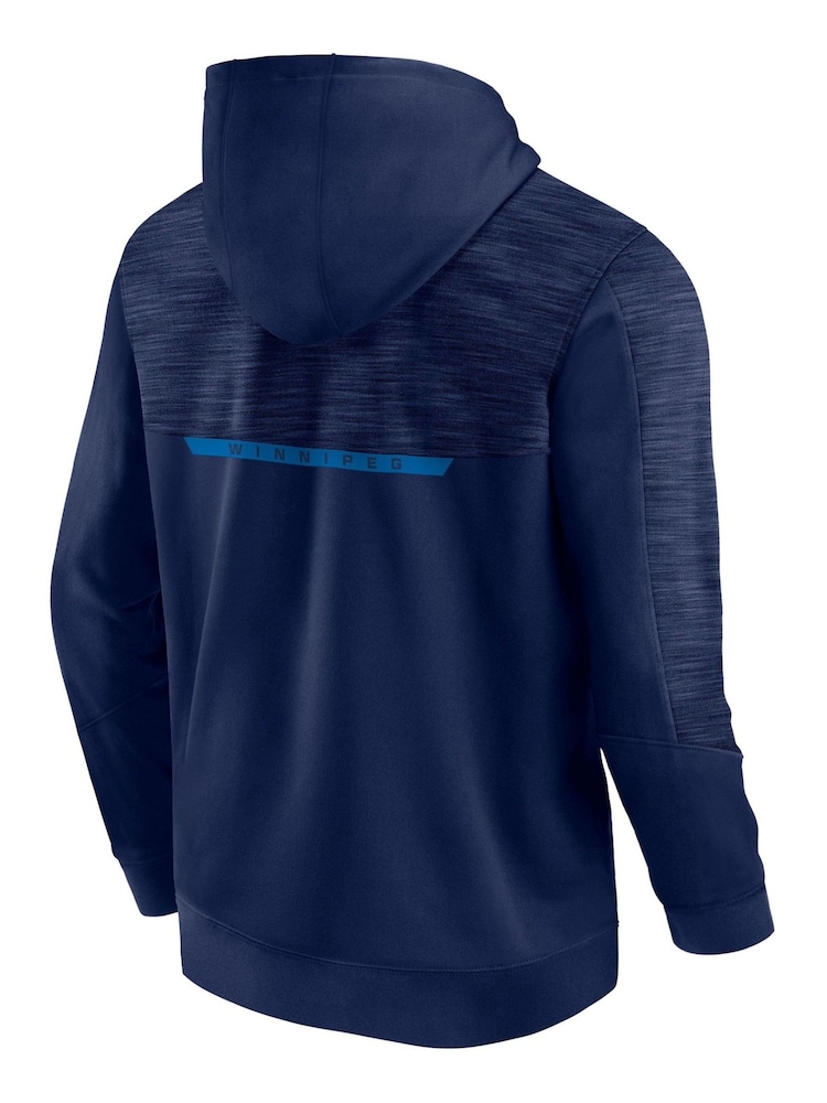 Fanatics Blue NHL Winnipeg Jets Pullover Fleece Hoodie - Image 3 of 3 Fanatics Blue NHL Winnipeg Jets Pullover Fleece Hoodie - Image 3 of 3