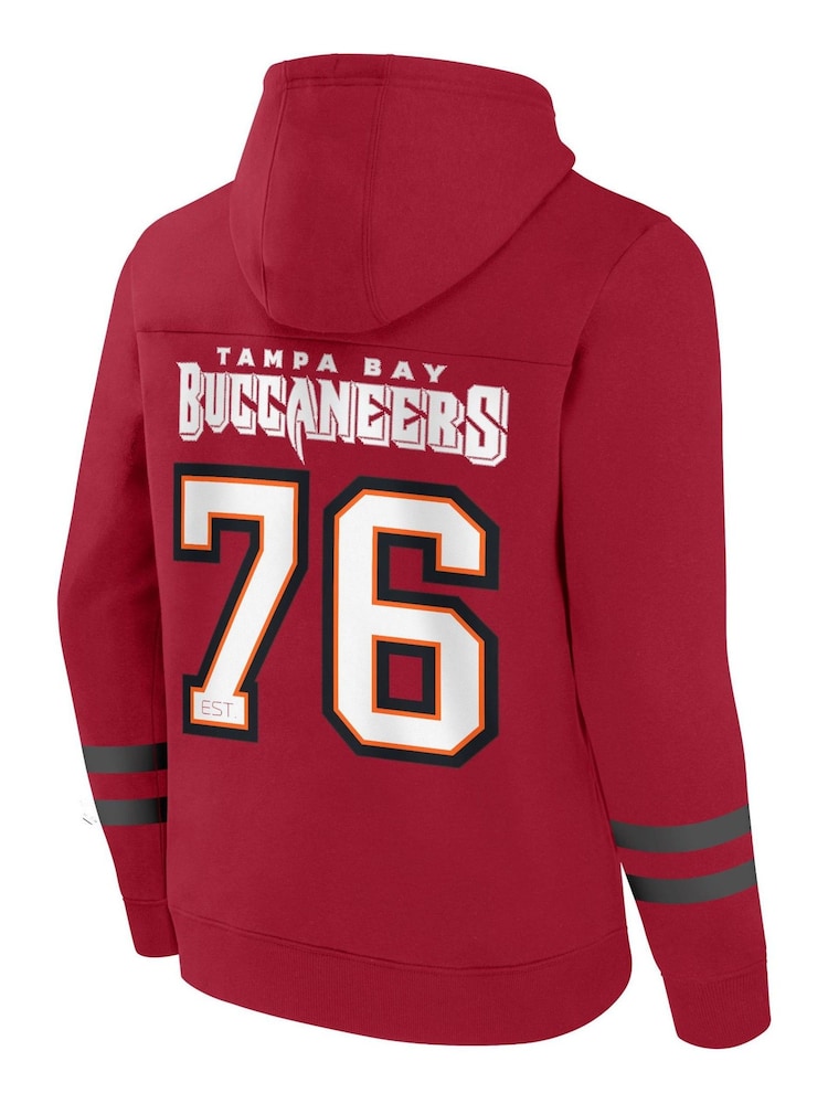 Fanatics Red NFL Tampa Bay Buccaneers Foundations Pullover Hoodie - Image 3 of 3