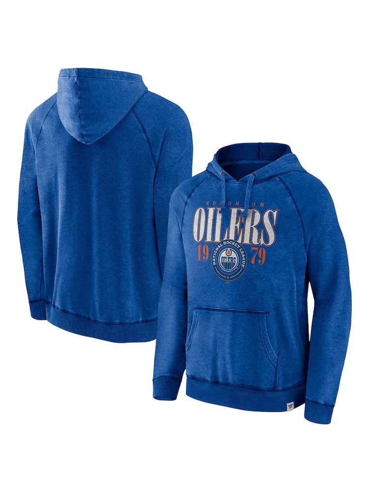 Fanatics Blue NHL Edmonton Oilers Heritage Hoodie - Image 1 of 3