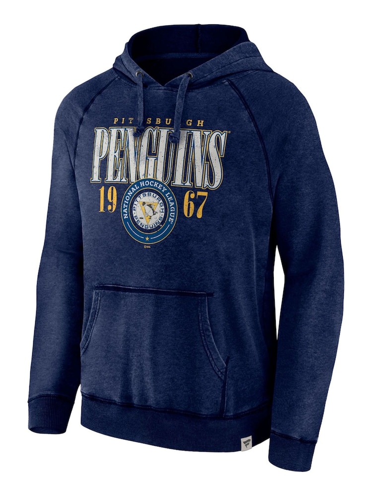 Fanatics Blue NHL Pittsburgh Penguins Heritage Hoodie - Image 2 of 3