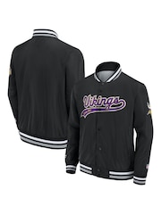 Fanatics NFL Minnesota Vikings Sateen Black Jacket - Image 1 of 3