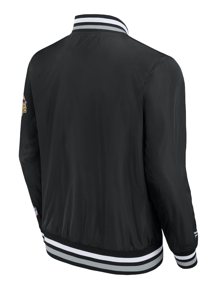 Fanatics NFL Minnesota Vikings Sateen Black Jacket - Image 3 of 3