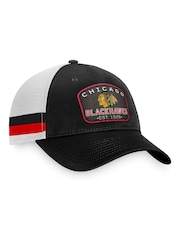 Fanatics NHL Chicago Blackhawks Fundamental Structured Black Trucker Hat - Image 1 of 4