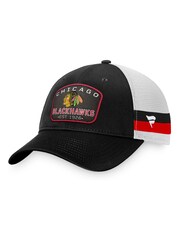 Fanatics NHL Chicago Blackhawks Fundamental Structured Black Trucker Hat - Image 2 of 4