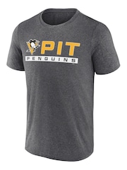Fanatics Grey NHL Pittsburgh Penguins Short Sleeve T-Shirt - Image 1 of 3