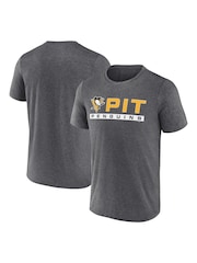Fanatics Grey NHL Pittsburgh Penguins Short Sleeve T-Shirt - Image 3 of 3
