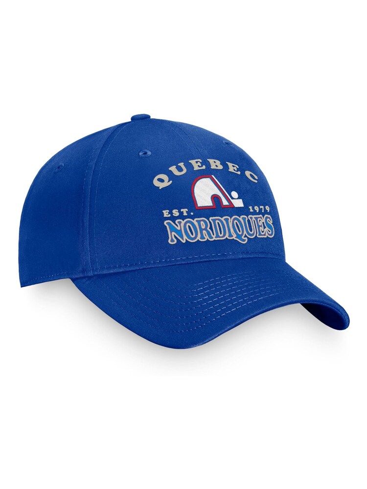 Fanatics Unisex Blå 100% bomull NHL Quebec Nordiques Heritage Ostrukturerade justerbara keps - Bild 1 av 4