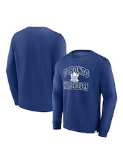 Fanatics Blue NHL Toronto Maple Leafs Heritage Crew Sweat Top - Image 1 of 3