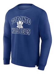 Fanatics Blue NHL Toronto Maple Leafs Heritage Crew Sweat Top - Image 2 of 3