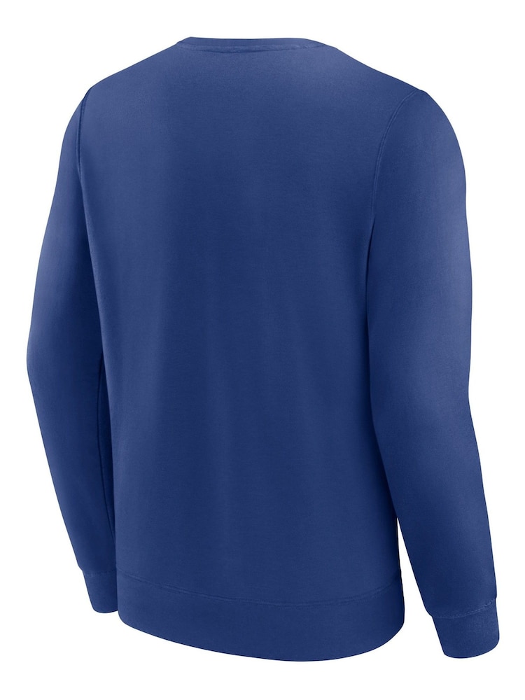 Fanatics Blue NHL Toronto Maple Leafs Heritage Crew Sweat Top - Image 3 of 3