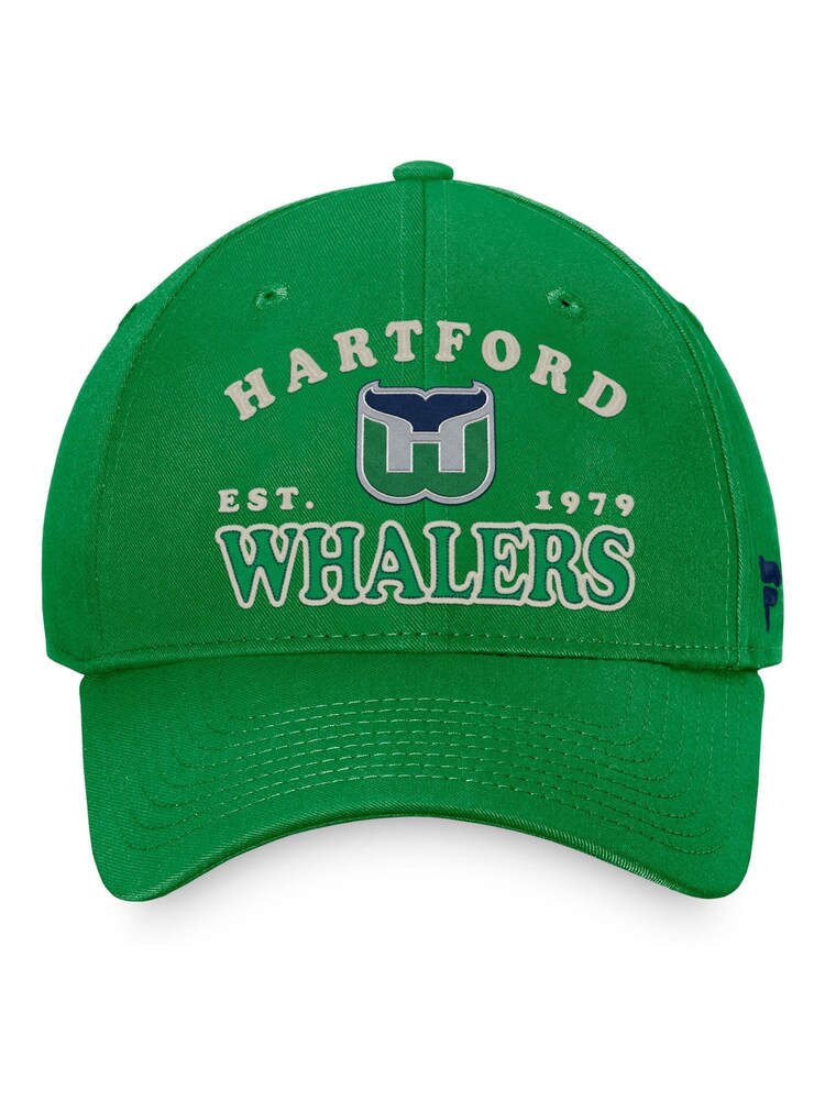 Fanatics Green NHL Hartford Whalers Heritage Unstructured Adjustable 100% Cotton Cap - Image 4 of 4