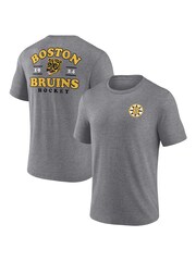 Fanatics Grey NHL Boston Bruins Heritage Triblend T-Shirt - Image 1 of 3