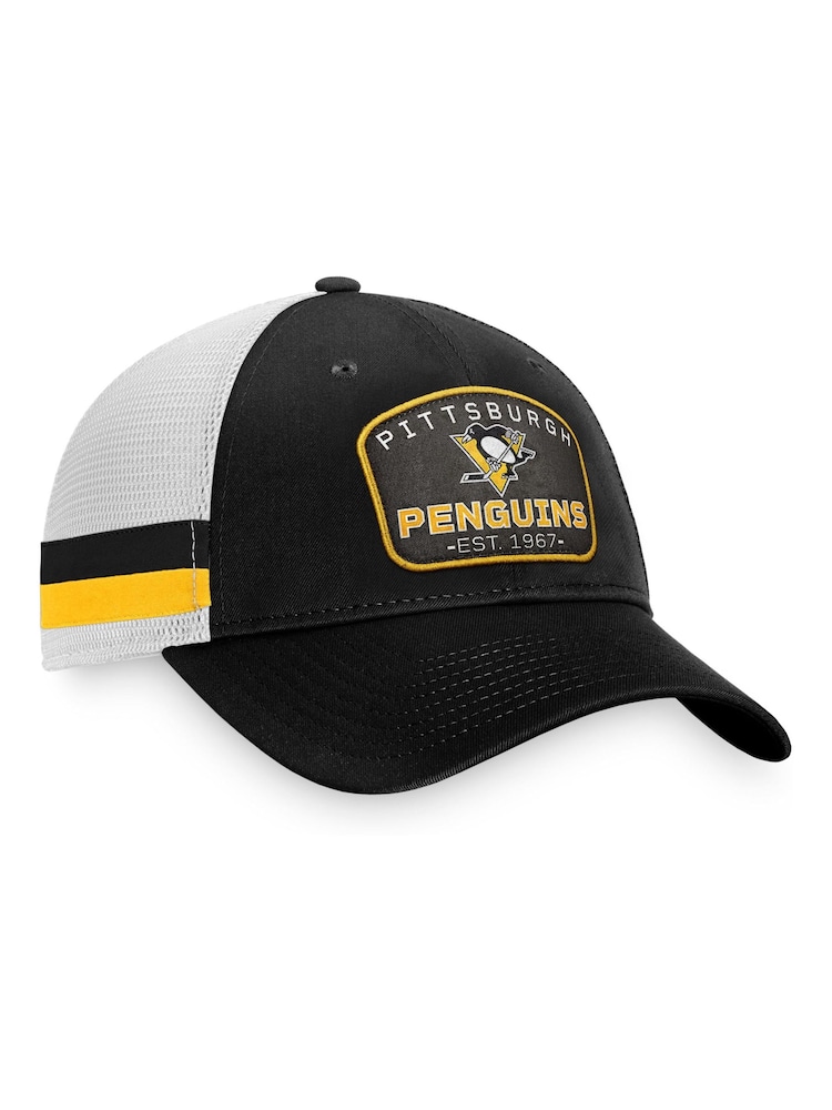 Fanatics NHL Pittsburgh Penguins Fundamental Structured Black Trucker Hat - Image 1 of 4
