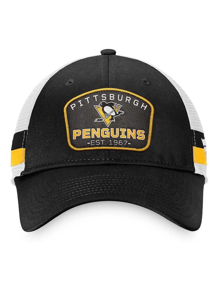 Fanatics NHL Pittsburgh Penguins Fundamental Structured Black Trucker Hat - Image 4 of 4