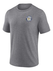 Fanatics Grey NHL Pittsburgh Penguins Heritage Triblend T-Shirt - Image 2 of 3