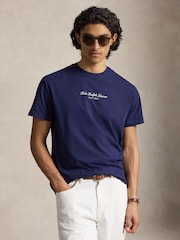 Polo Ralph Lauren Blue Script Logo T-Shirt - Image 1 of 5