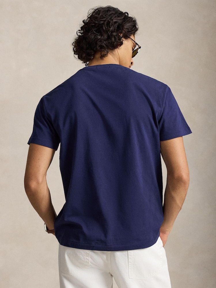 Polo Ralph Lauren Blue Script Logo T-Shirt - Image 2 of 5