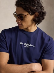 Polo Ralph Lauren Blue Script Logo T-Shirt - Image 4 of 5