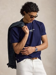 Polo Ralph Lauren Blue Script Logo T-Shirt - Image 5 of 5