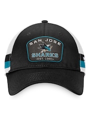 Fanatics NHL San Jose Sharks Fundamental Structured Black Trucker Hat - Image 3 of 4