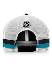 Fanatics NHL San Jose Sharks Fundamental Structured Black Trucker Hat - Image 4 of 4