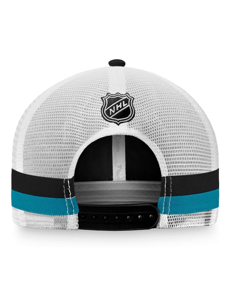 Fanatics NHL San Jose Sharks Fundamental Structured Black Trucker Hat - Image 4 of 4