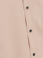 River Island Pink Muscle Fit Textured 100% Cotton Shirt - Image 4 of 4