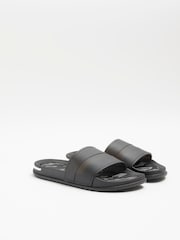 River Island Black Mesh Heel Clip Sliders - Image 1 of 4