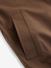 Braun - Slim-Fit-Flanell-Bomberjacke - Image 8 of 8