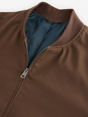 Braun - Slim-Fit-Flanell-Bomberjacke - Image 5 of 8