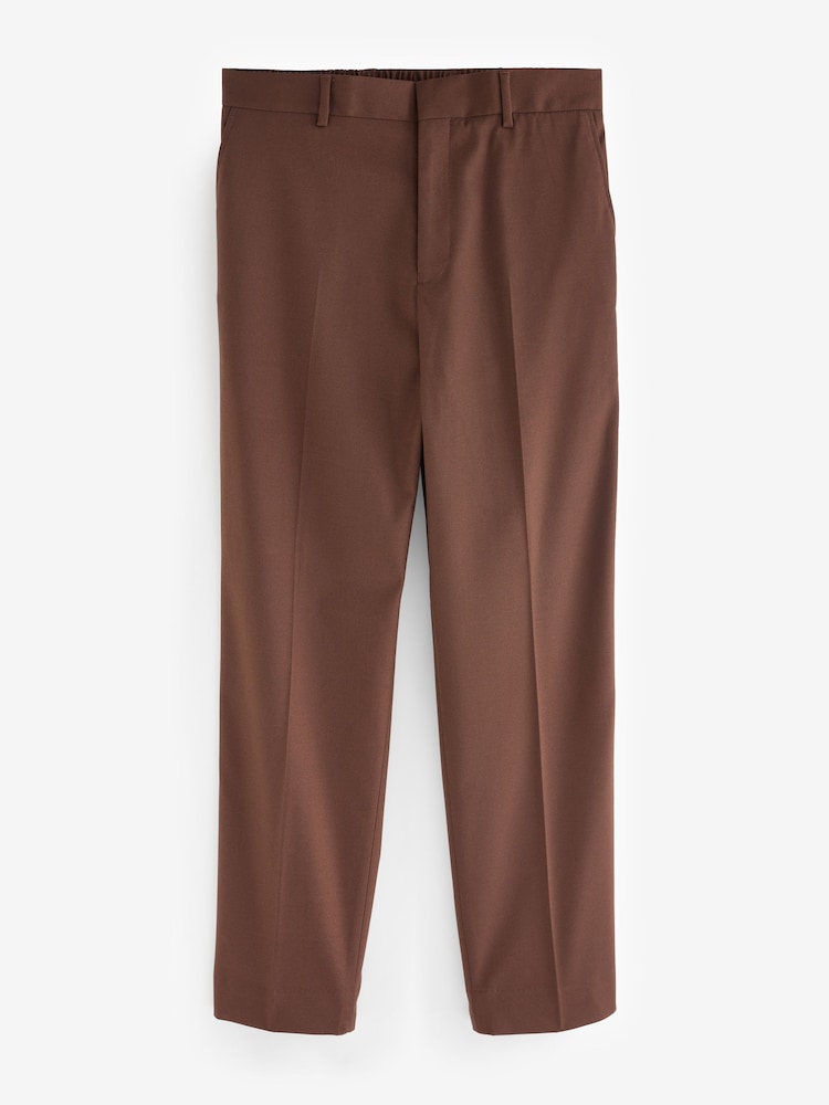 Brun - Pantalon Smart Flannel Coupe ajustée - Image 6 of 9