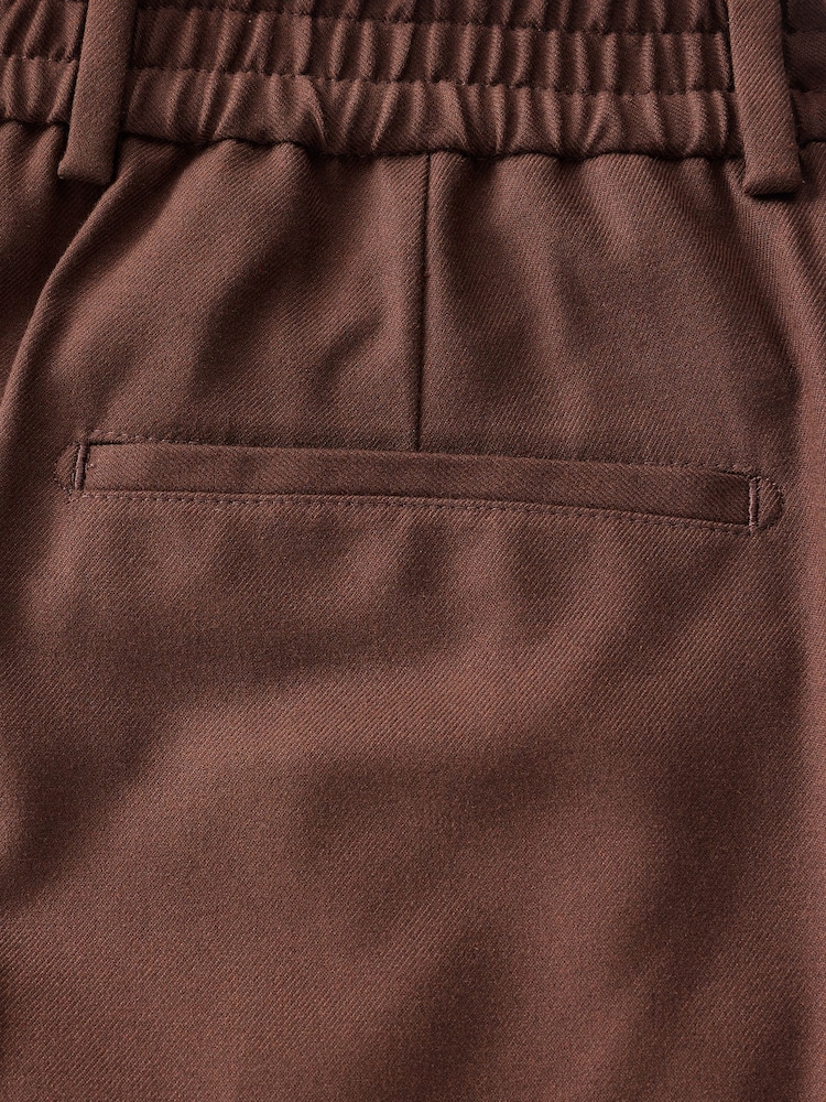 Brun - Pantalon Smart Flannel Coupe ajustée - Image 8 of 9
