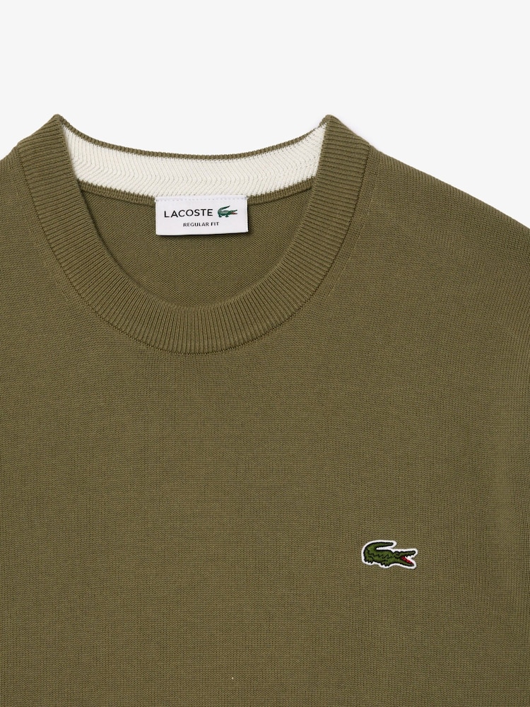 Lacoste 100% Cotton Crew Neck Sweater - Image 6 of 6