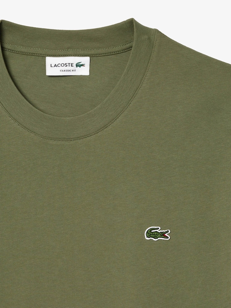 Lacoste Relaxed Fit Jersey 100% Cotton T-Shirt - Image 5 of 5