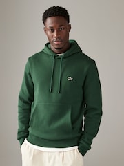 Lacoste Logo Cotton Hoodie - Image 1 of 4