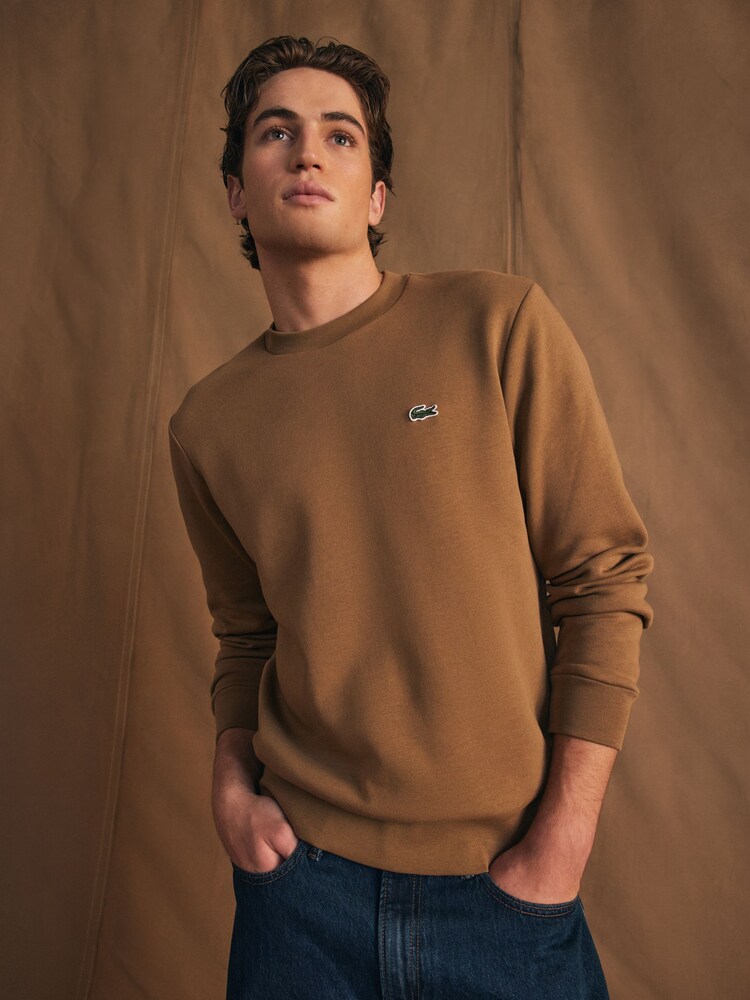 Lacoste Fleece Lined Crew-Neck Jumper - Image 6 of 10